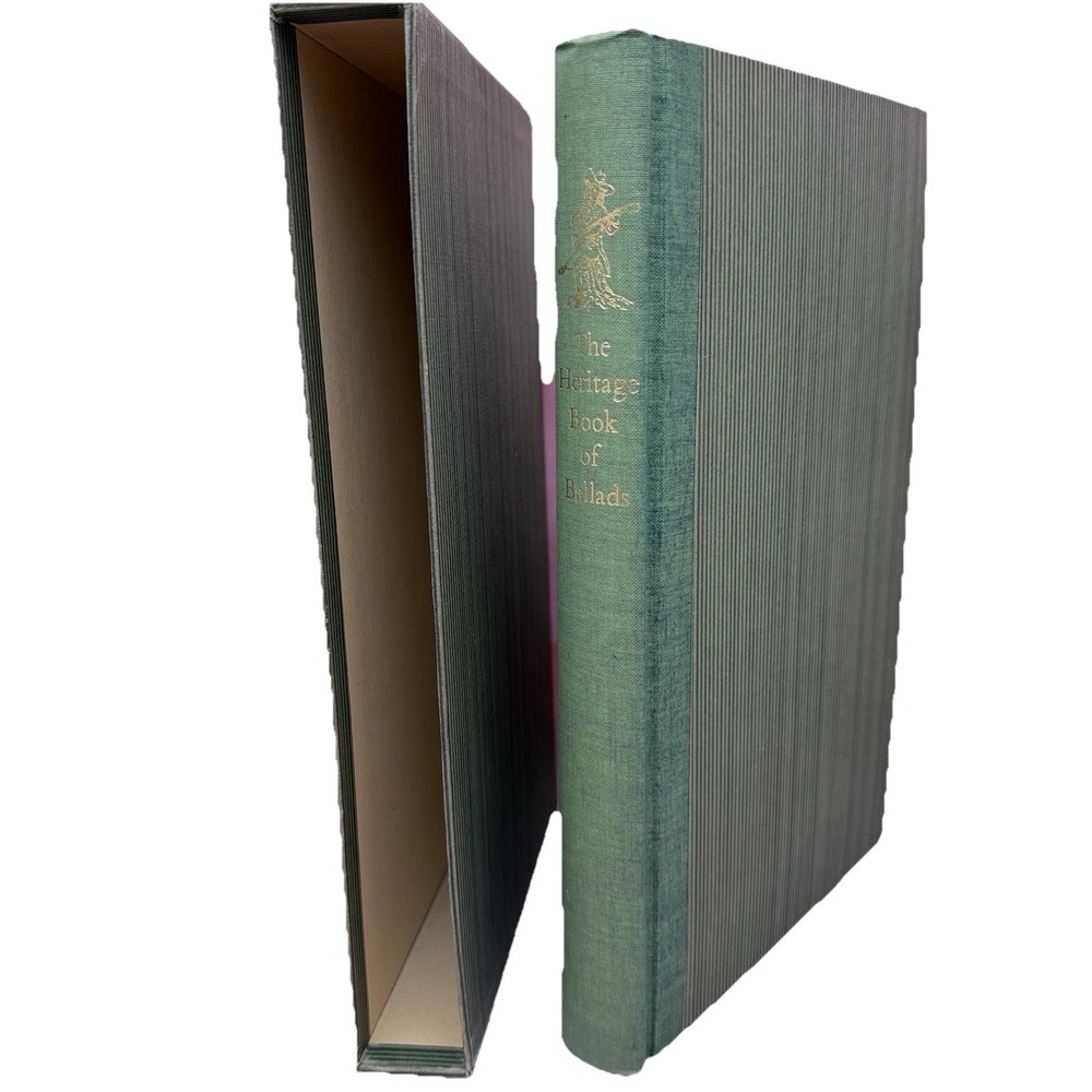 Heritage Book of Ballads MacEdward Leach 1967 Fritz Kredel Slipcase Sandglass